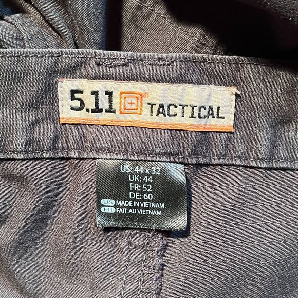 511 Tactical Cargo Pants 44x31 Black Stryke Ripstop Double Knee Hunting Workwear - Picture 12 of 16